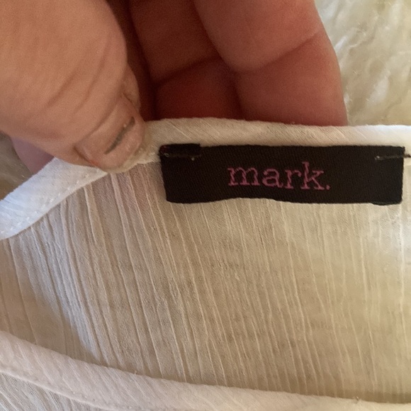 Mark sheer gauze long sleeve top size M - Picture 4 of 9